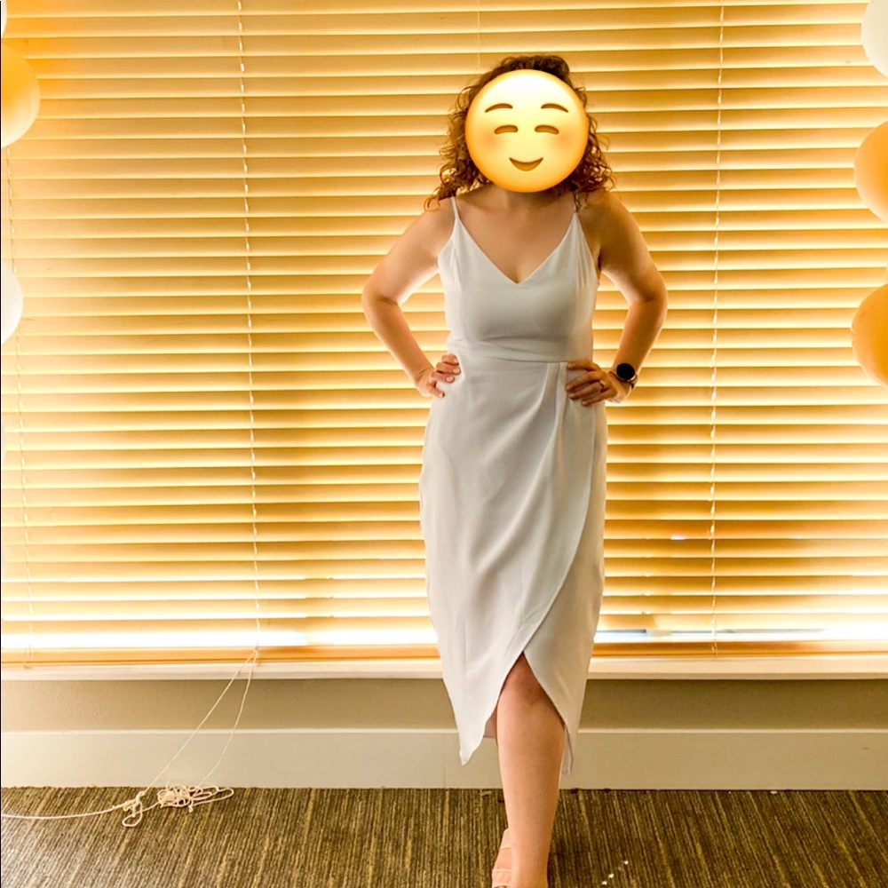 White dress with spaghetti straps